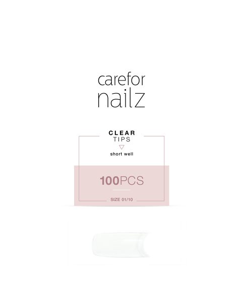Clear-tips-short well-100-stuks
